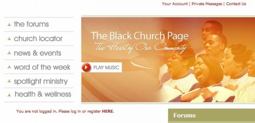 Black Church Page